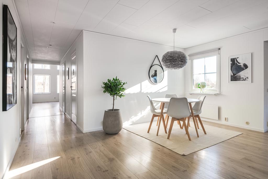 Utrymme för matplats i den ursprungliga delen av huset