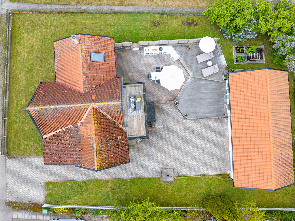 Tomten ovanifrån