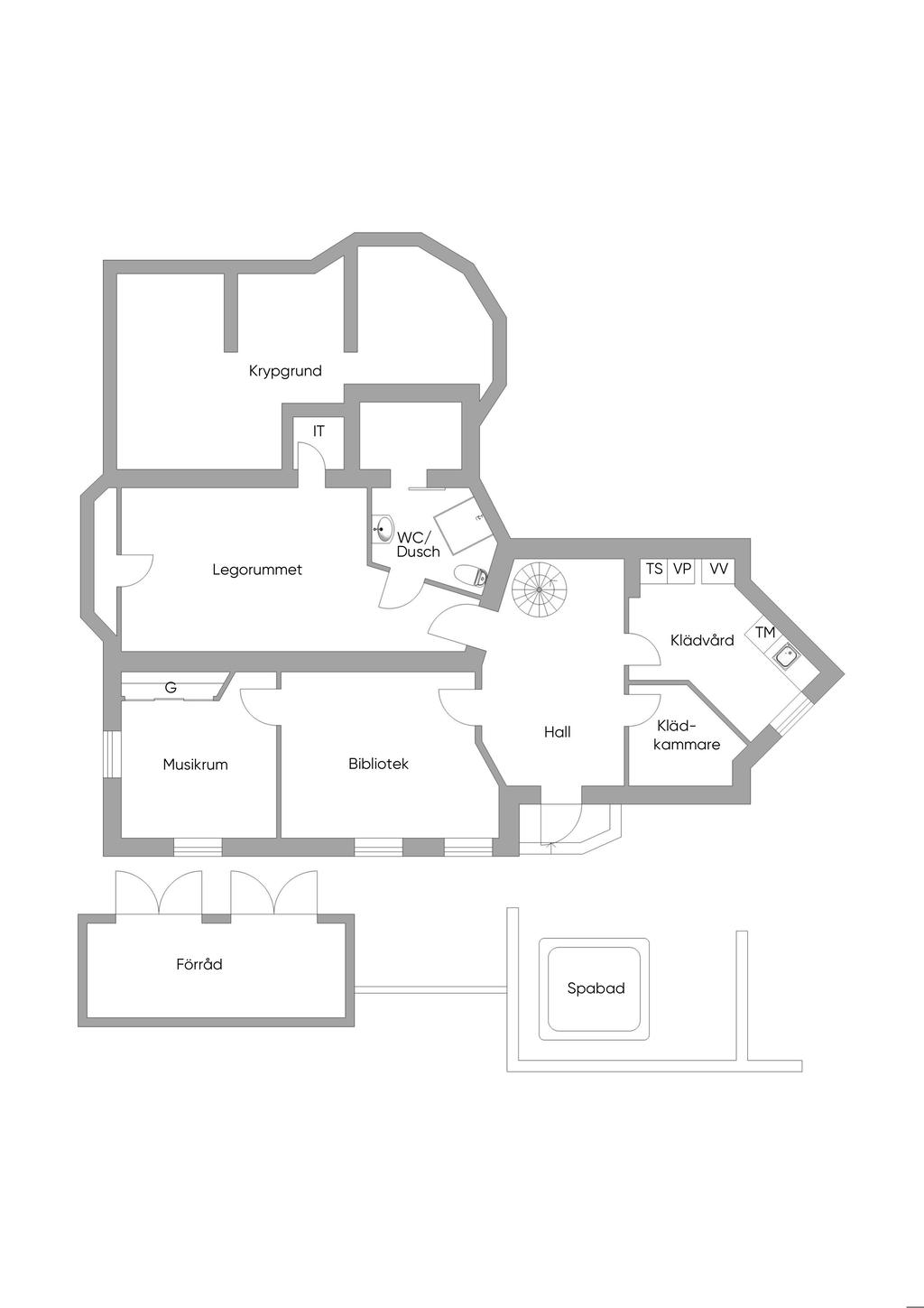 Nedre våningen 