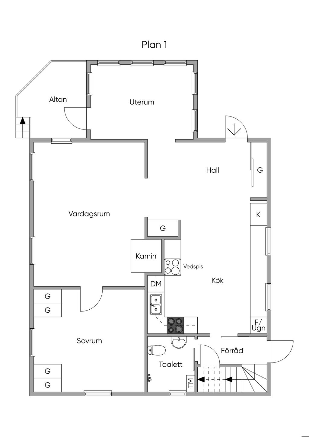 Planlösning entréplan