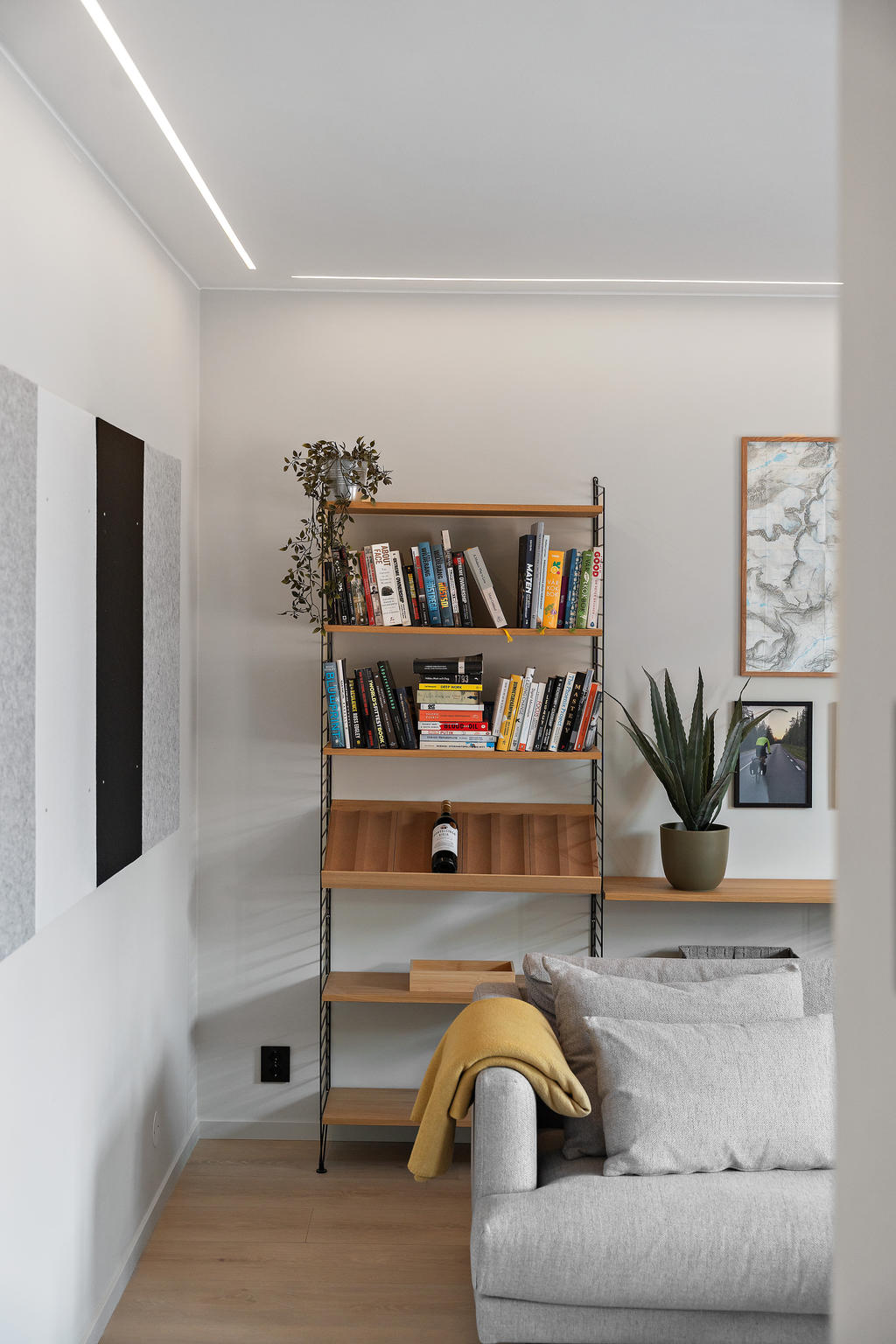 Inbyggd LED-belysning, som kan justeras via en platta eller mobil
