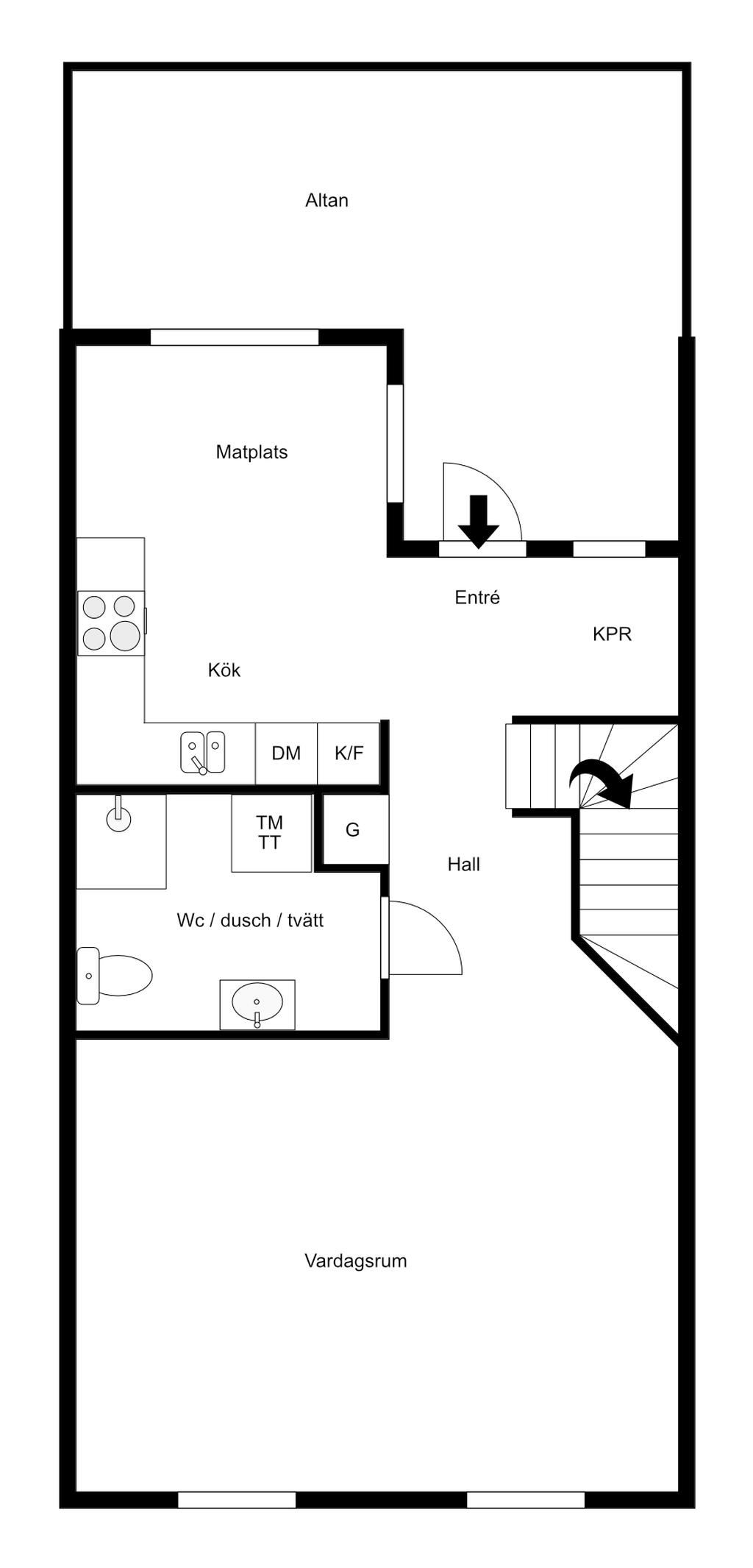 Planritning entréplan