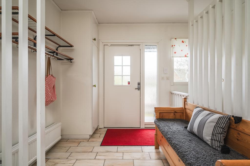 Hall med vacker klinkers