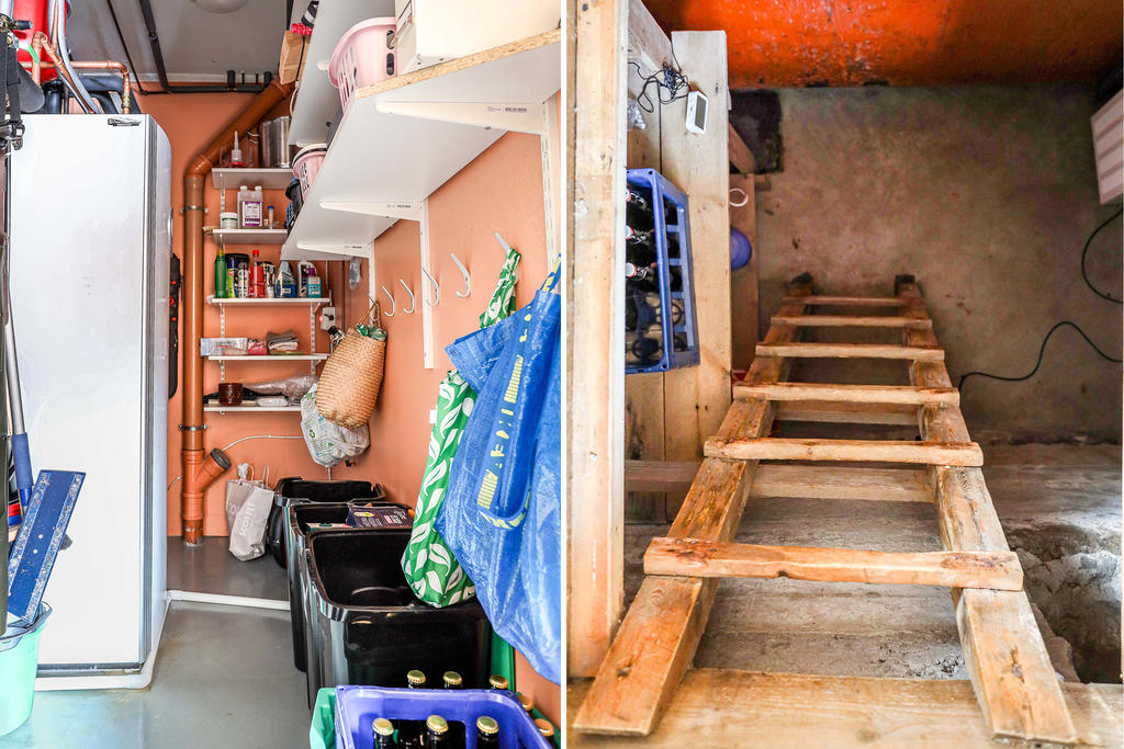 Bergvärme i förråd samt matkällare