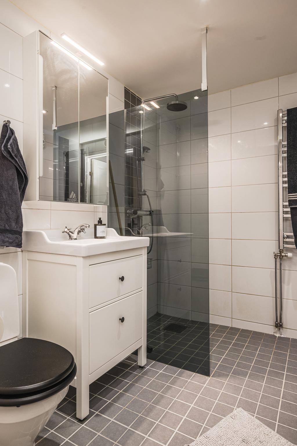 Renoverad dusch/wc