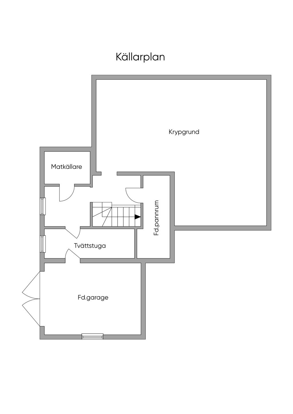 Planlösning källarplan