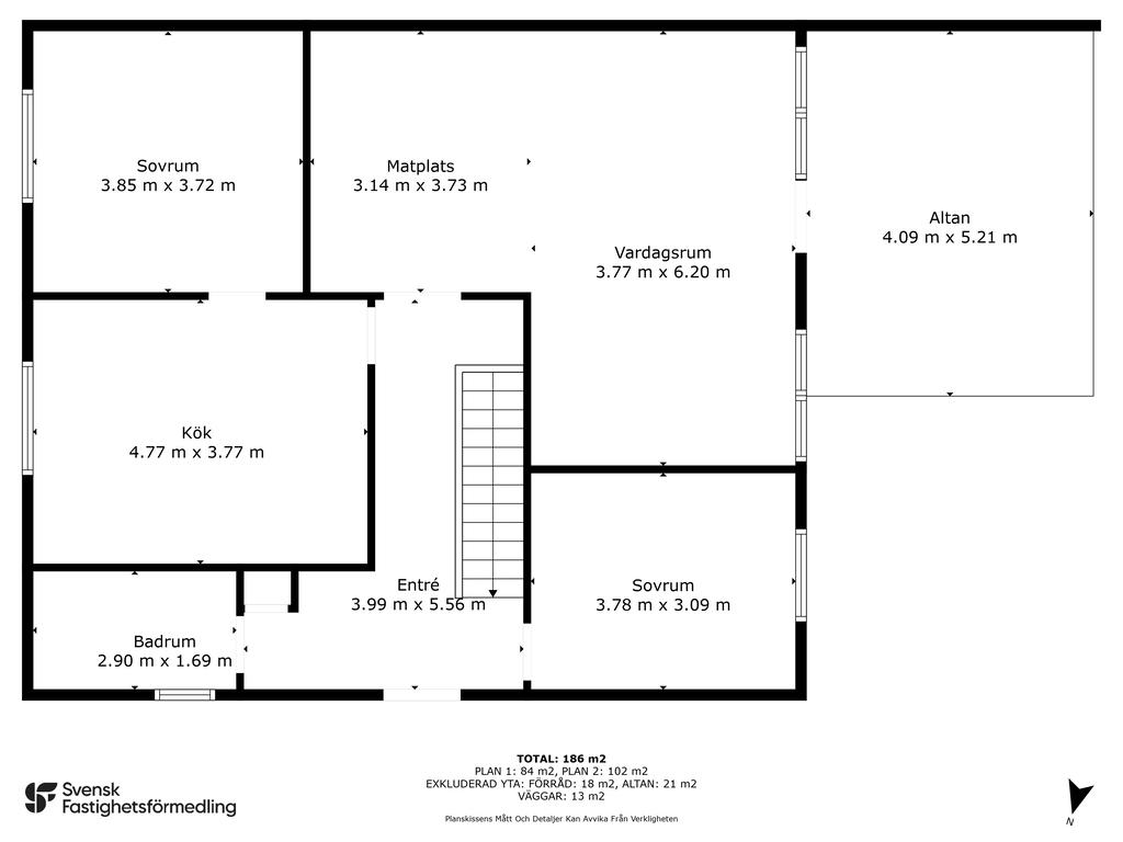 Planritning entréplan