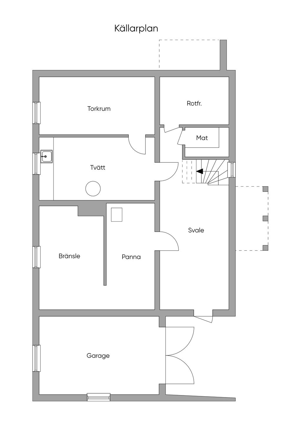 Planlösning källarplan