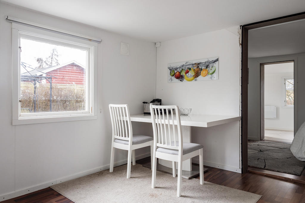 Plats för matbord i köket.