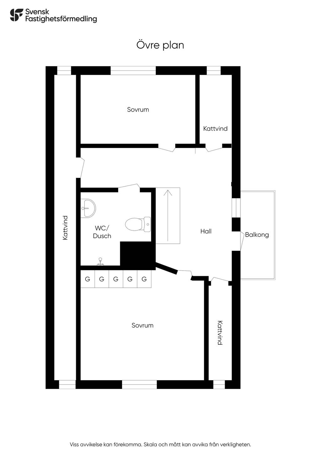 Planritning - Övre plan