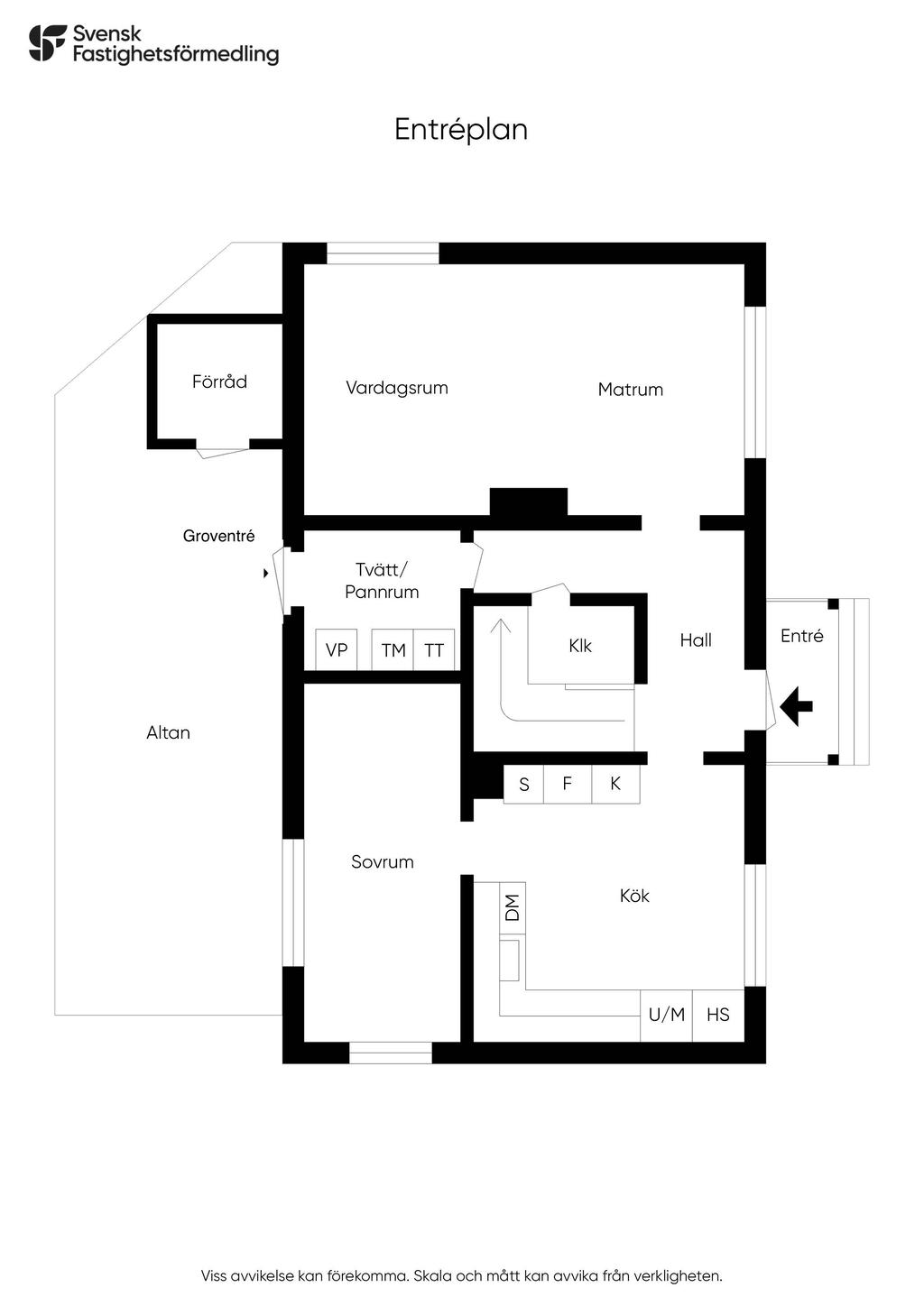 Planritning - Entréplan