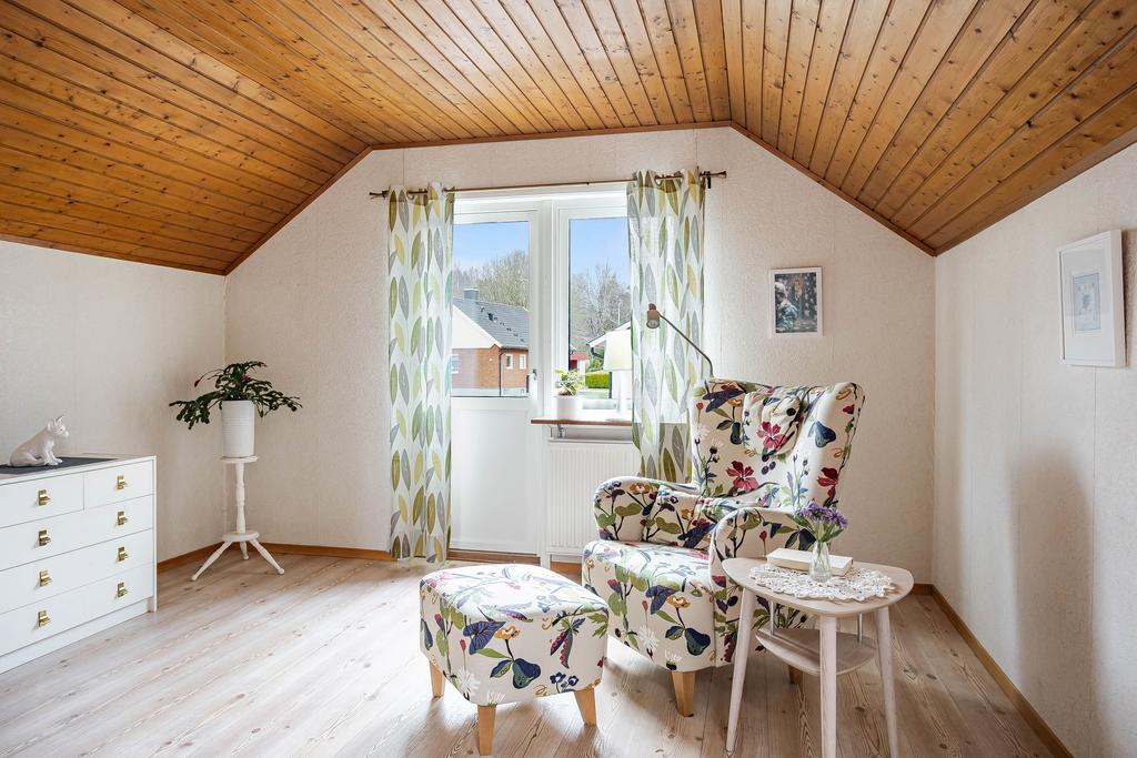 Allrum på ovanvåningen där man även kan sätta upp en vägg om man behöver ett sovrum till.