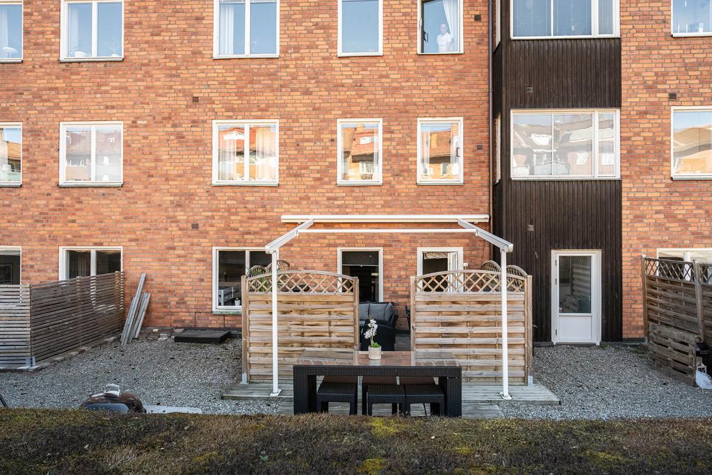 Uteplats utan markis
