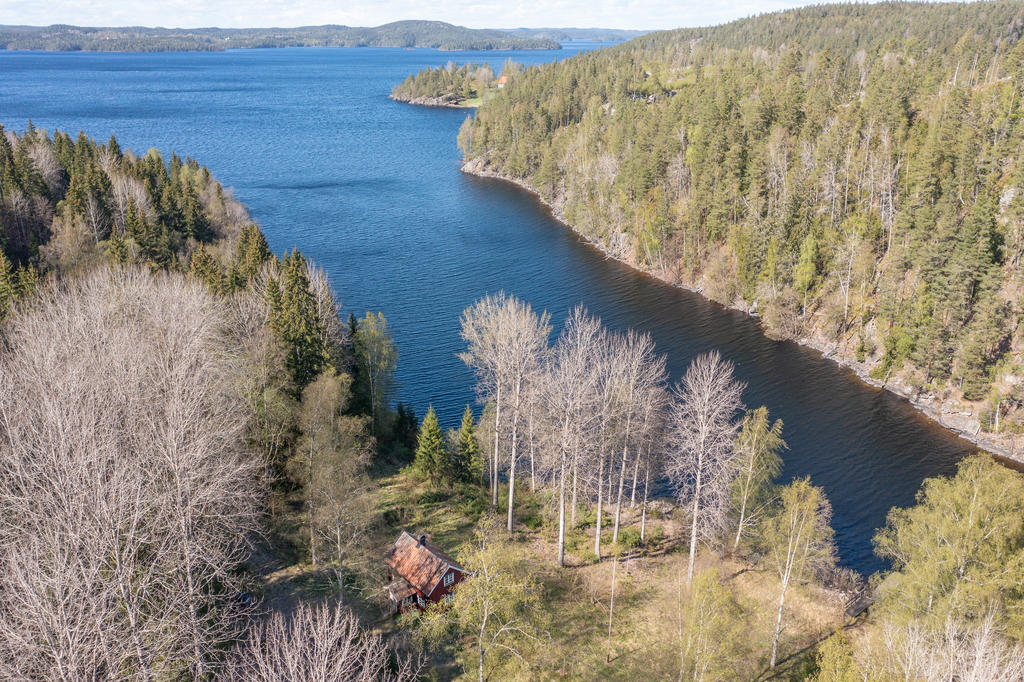 Vacker vy över Stora Le och landskapet.