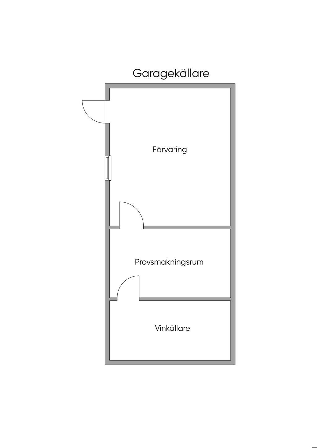 Garage soutterrängplan