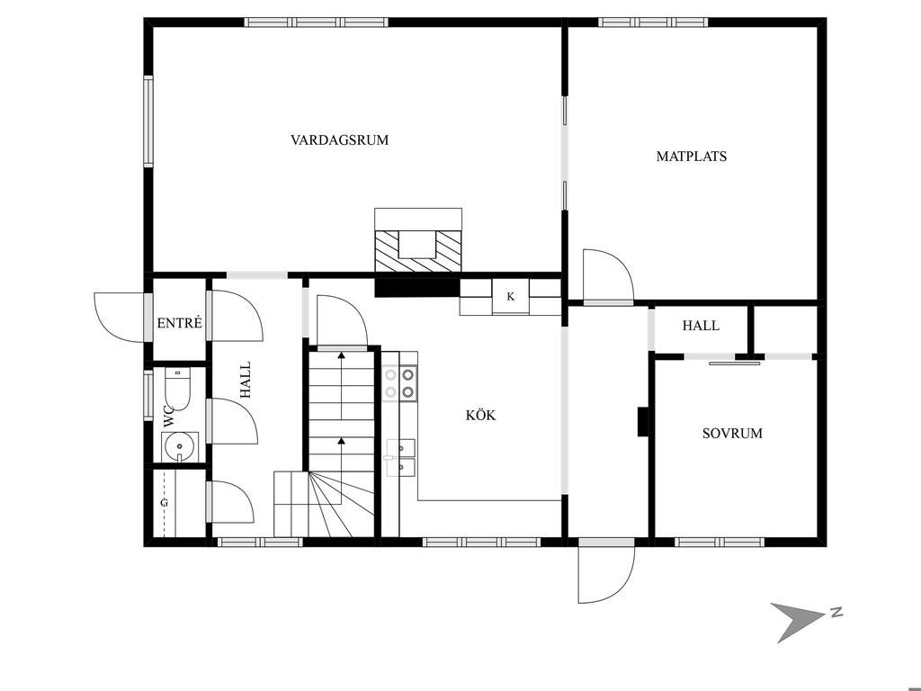 Planlösning entréplan