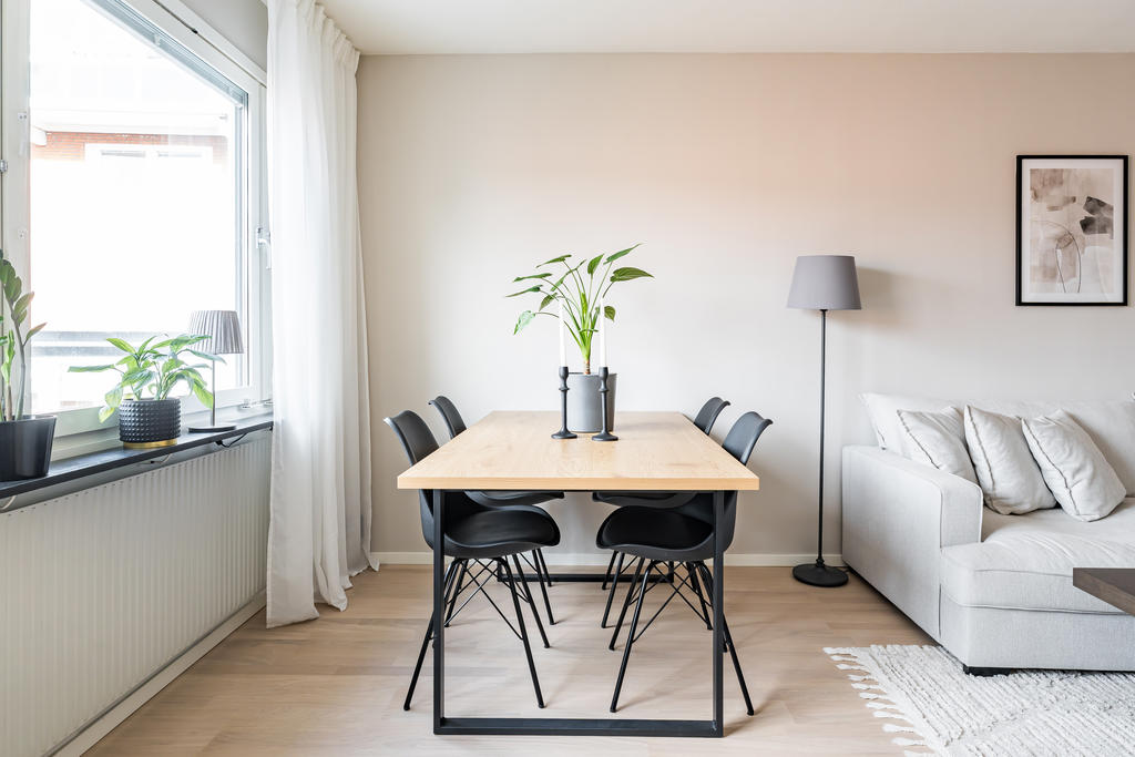 Matplats i vardagsrum