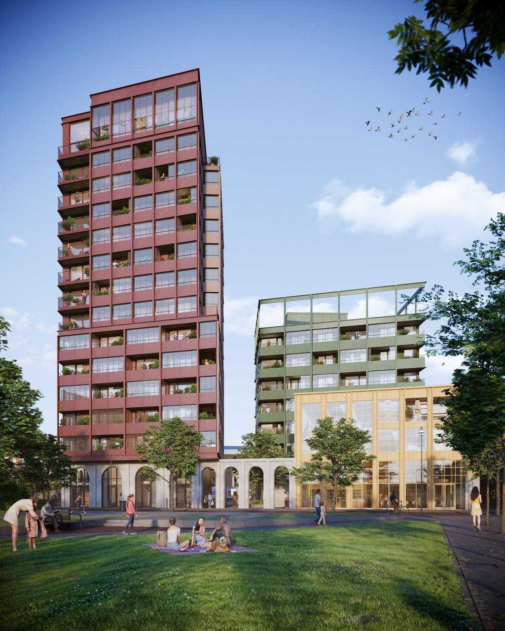 Illustrationsbild av Brf Brandtornet på Pottholmen, avvikelser kan förekomma.