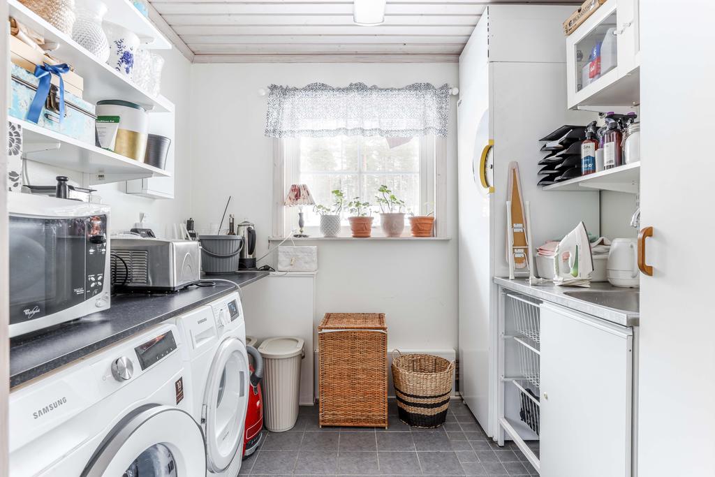 Tvättstuga med frånlufts värmepump