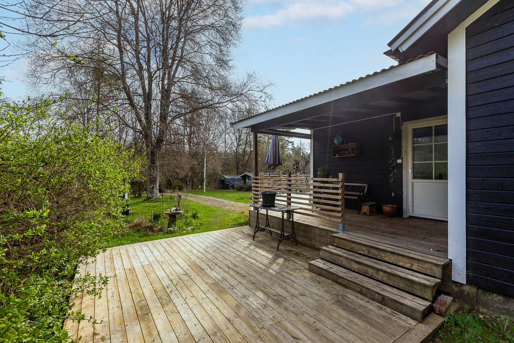 Fin välkomnande veranda