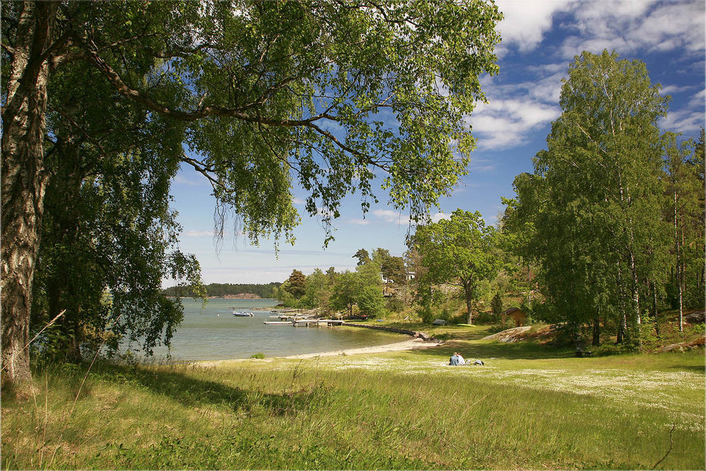 Vivestabadet precis nedanför 
(Foto: Peter Lundström)