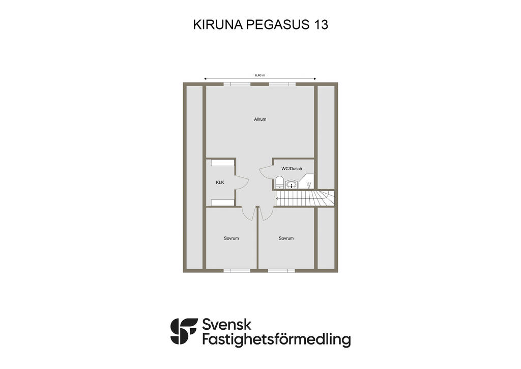 Planritning övre plan