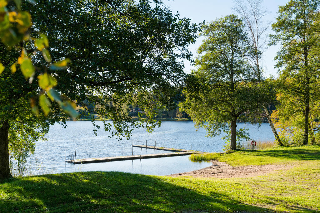 En av flera badplatser utanför Ljungsbro