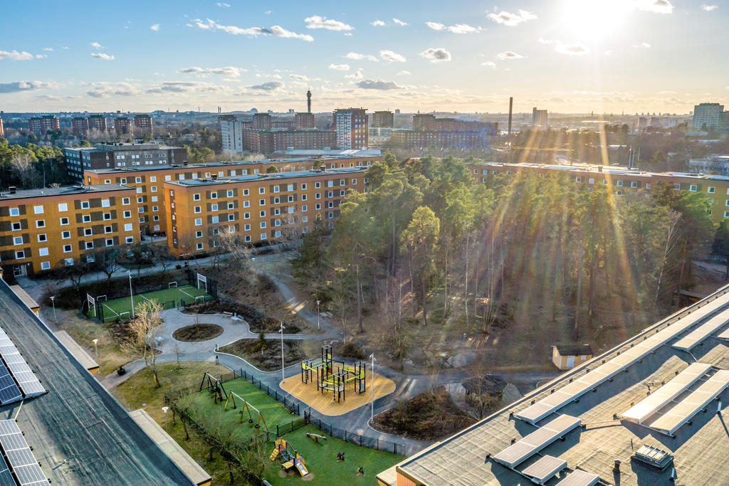 Högsätravägens mysiga innergård