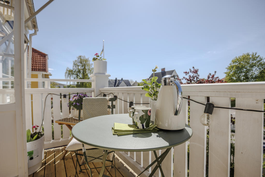 Trevlig balkong i västerläge