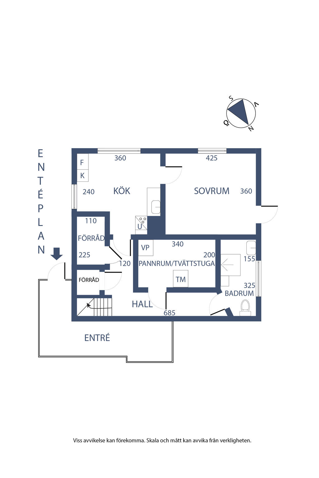 Planlösning, entréplan