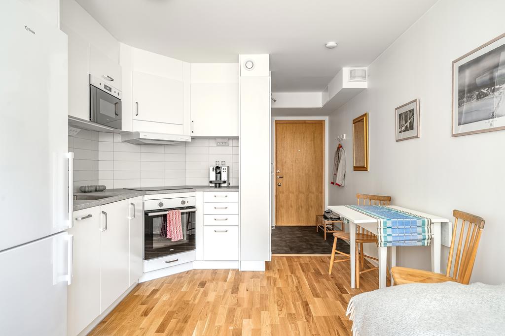 Plats för matbord intill köket