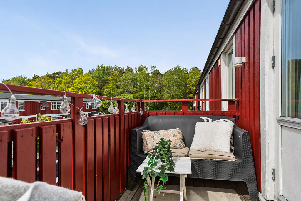 Ett av få hus i området med balkong