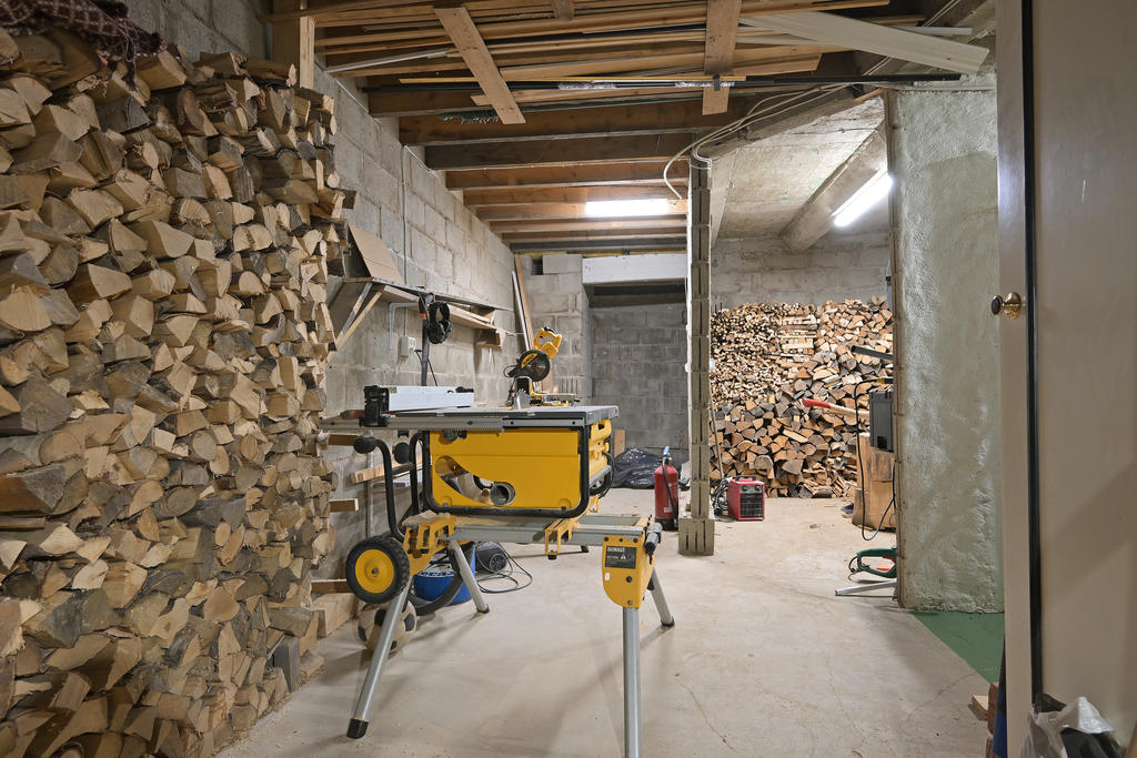 Stort förråd-vedbod