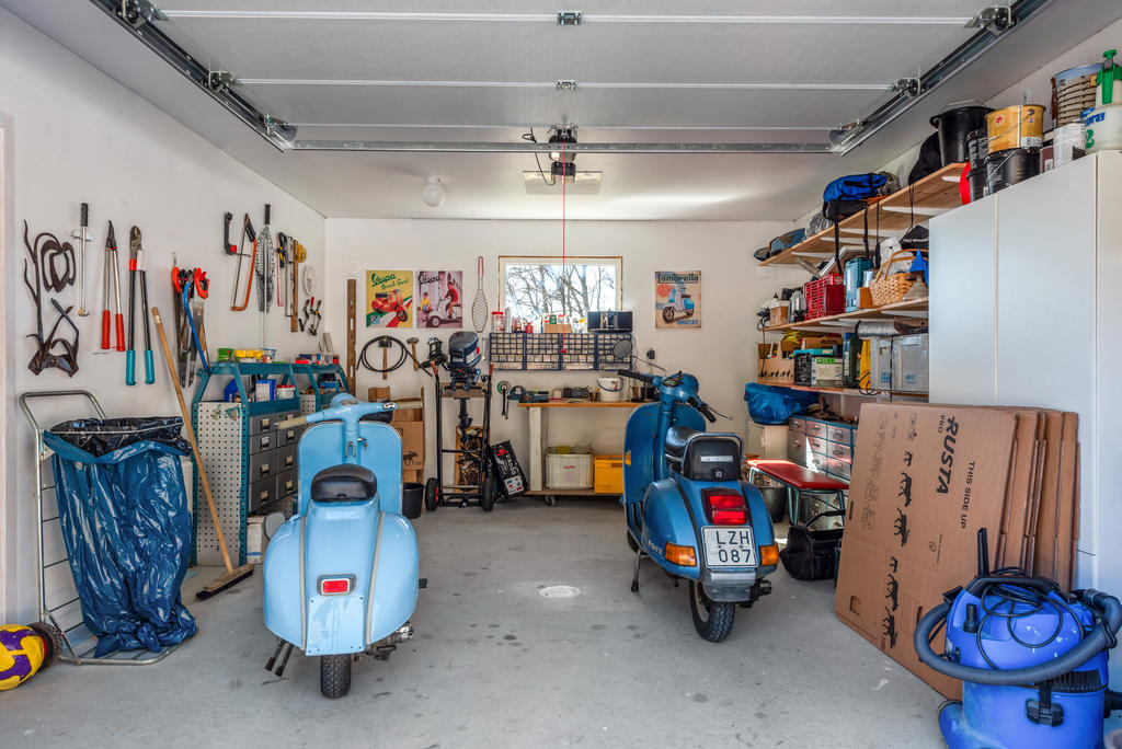 Interiör i garaget