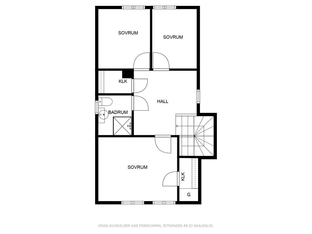 Planlösning övre plan