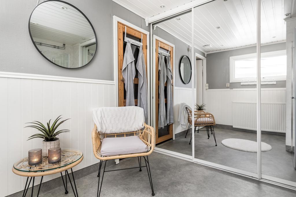 Badrum med bastu