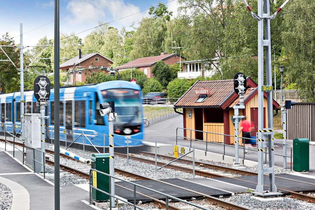 Utmärkta kommunikationer ifrån närliggande Baggeby Station med Lidingöbanan