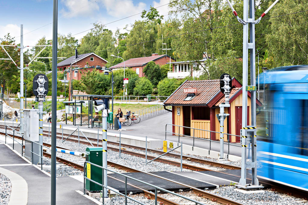 Baggeby Station på  bekvämt gångavstånd