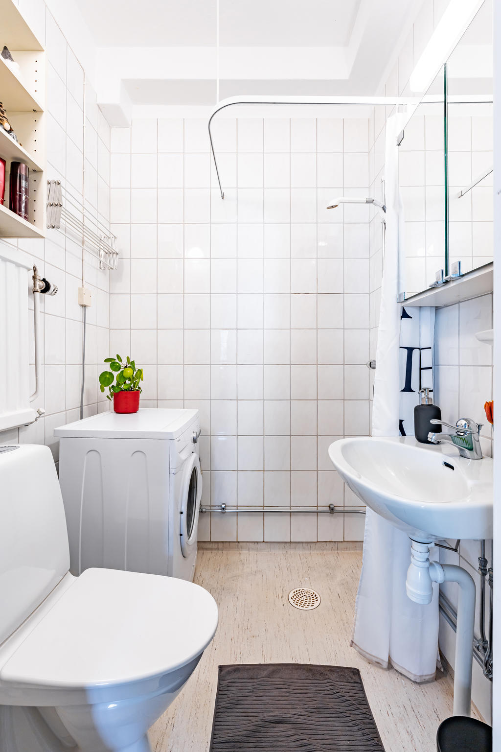 Egen tvättmaskin i badrummet