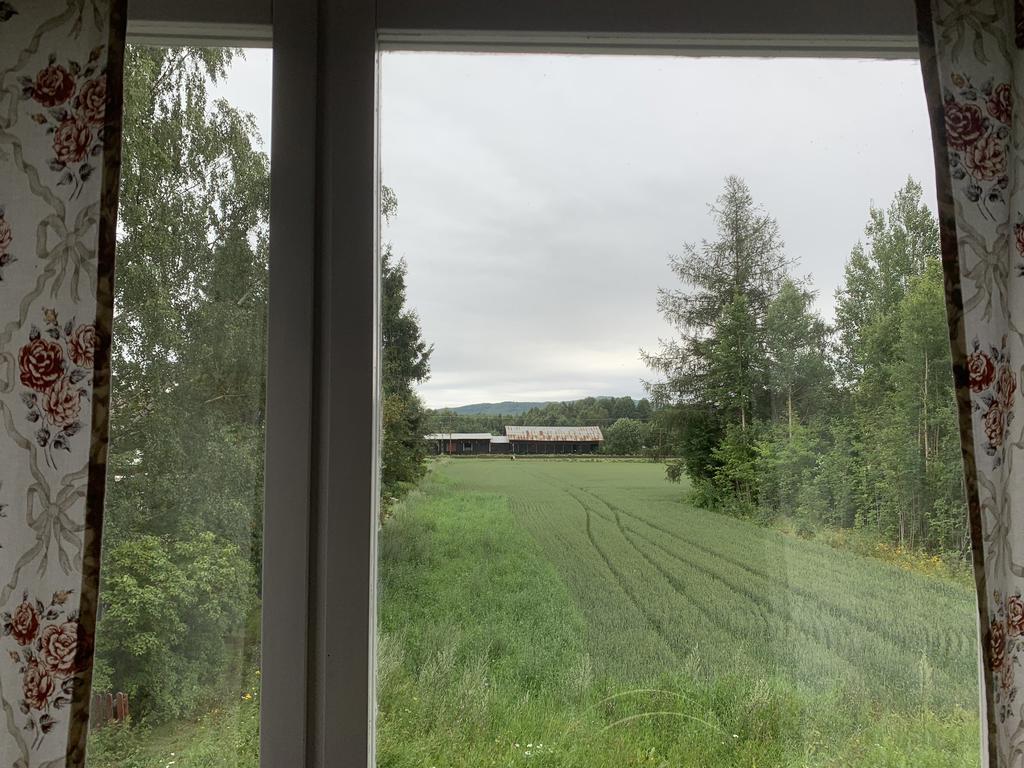 Utsikt i öster mot järnvägen. 
