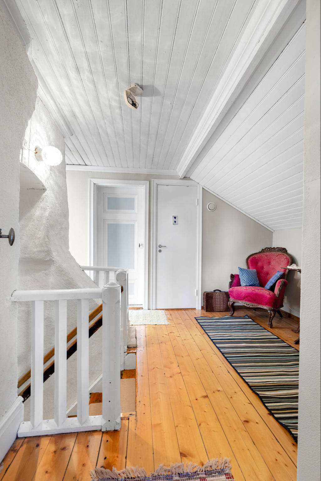 Hall på övervåning. 