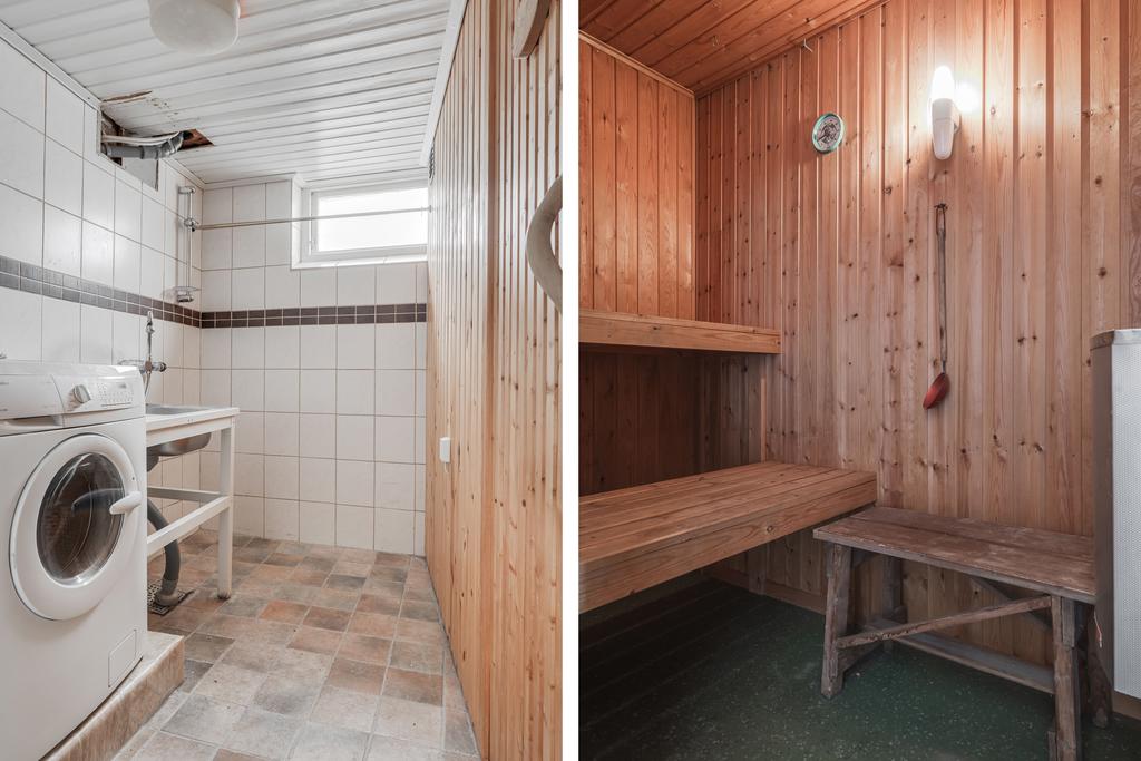 Tvättstuga med bastu i anslutning