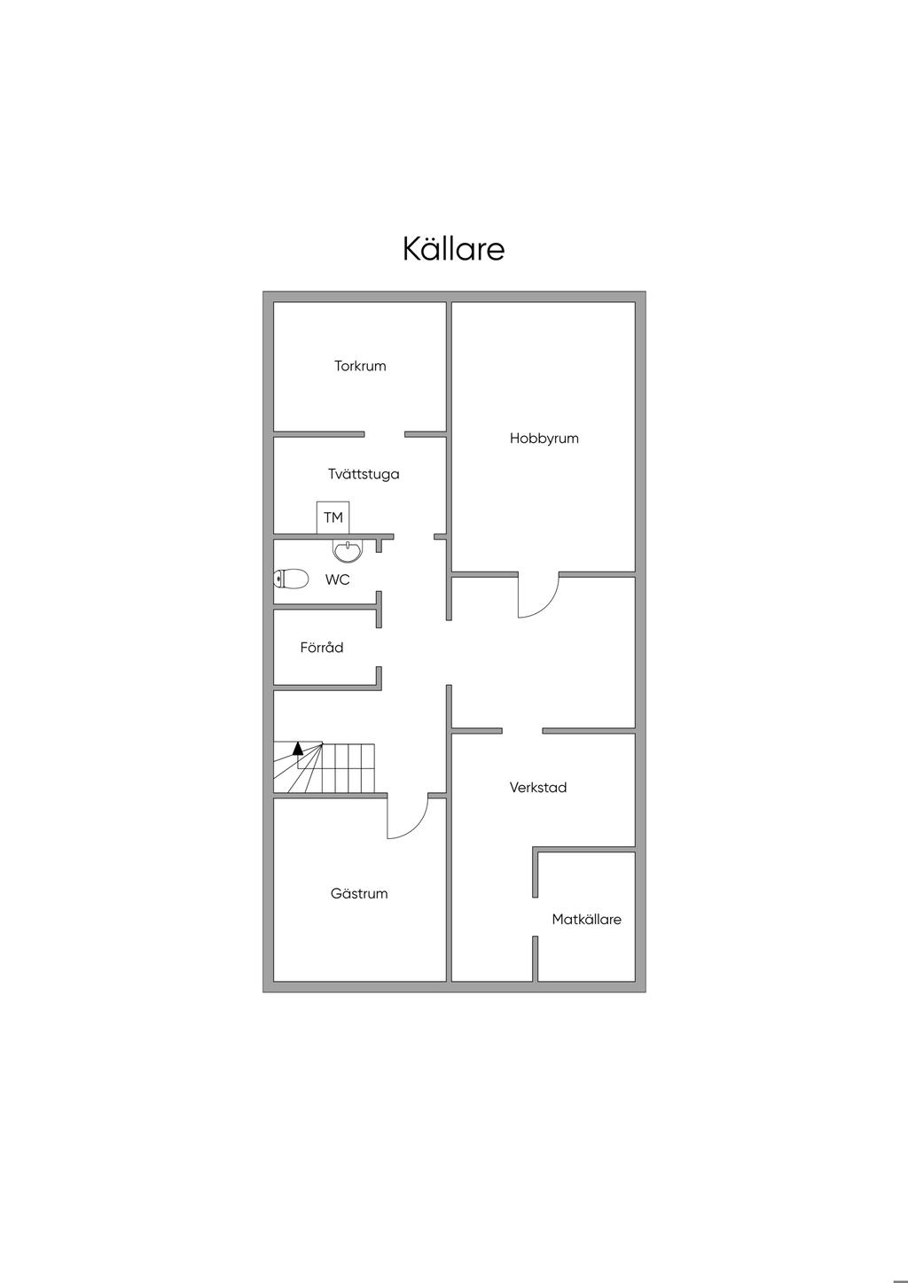 Planlösning källarplan