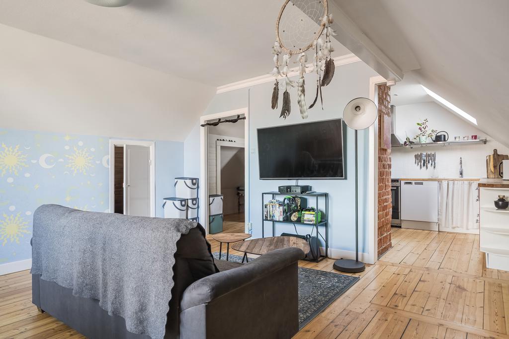 Rustik känsla genomgående i huset.