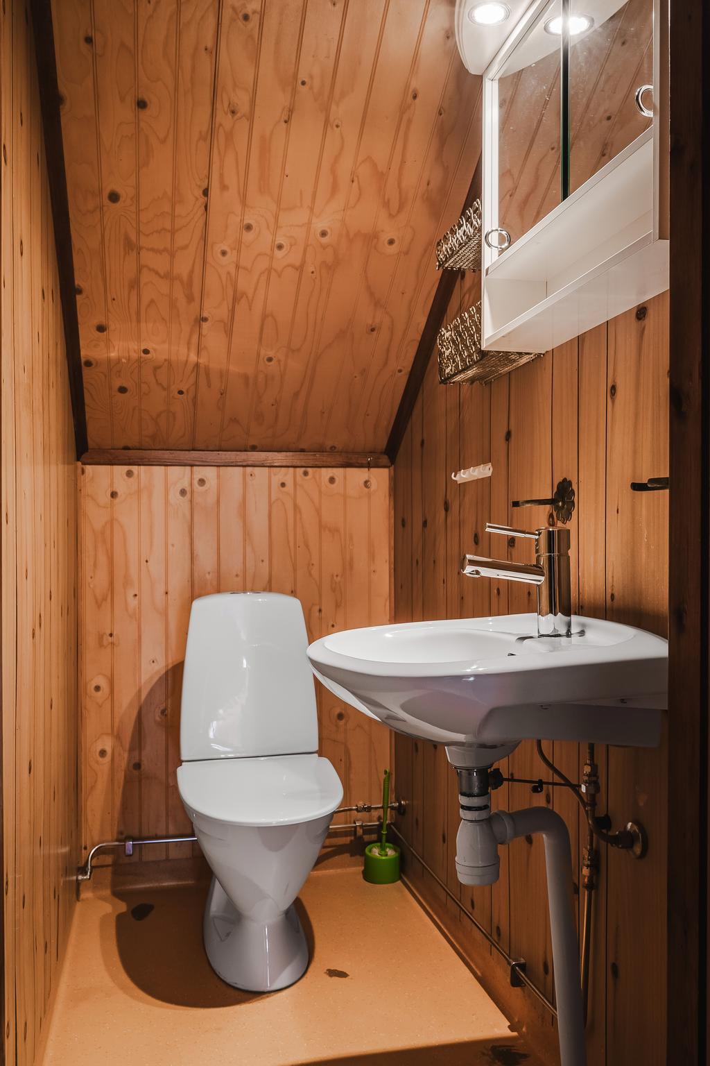 WC på övervåningen