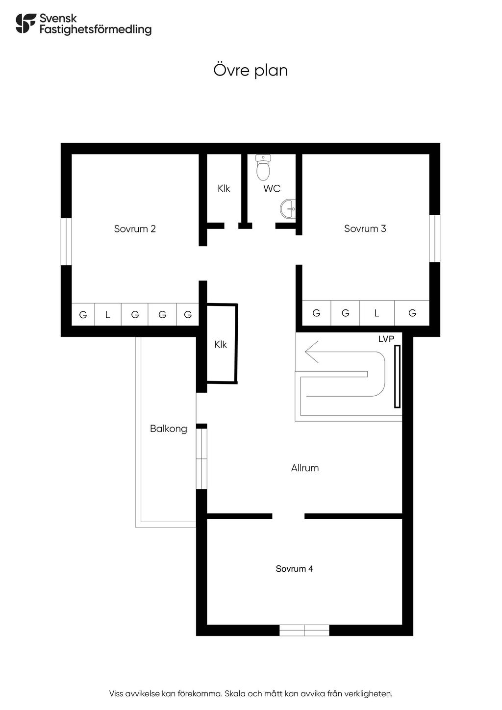 Planlösning - Övreplan