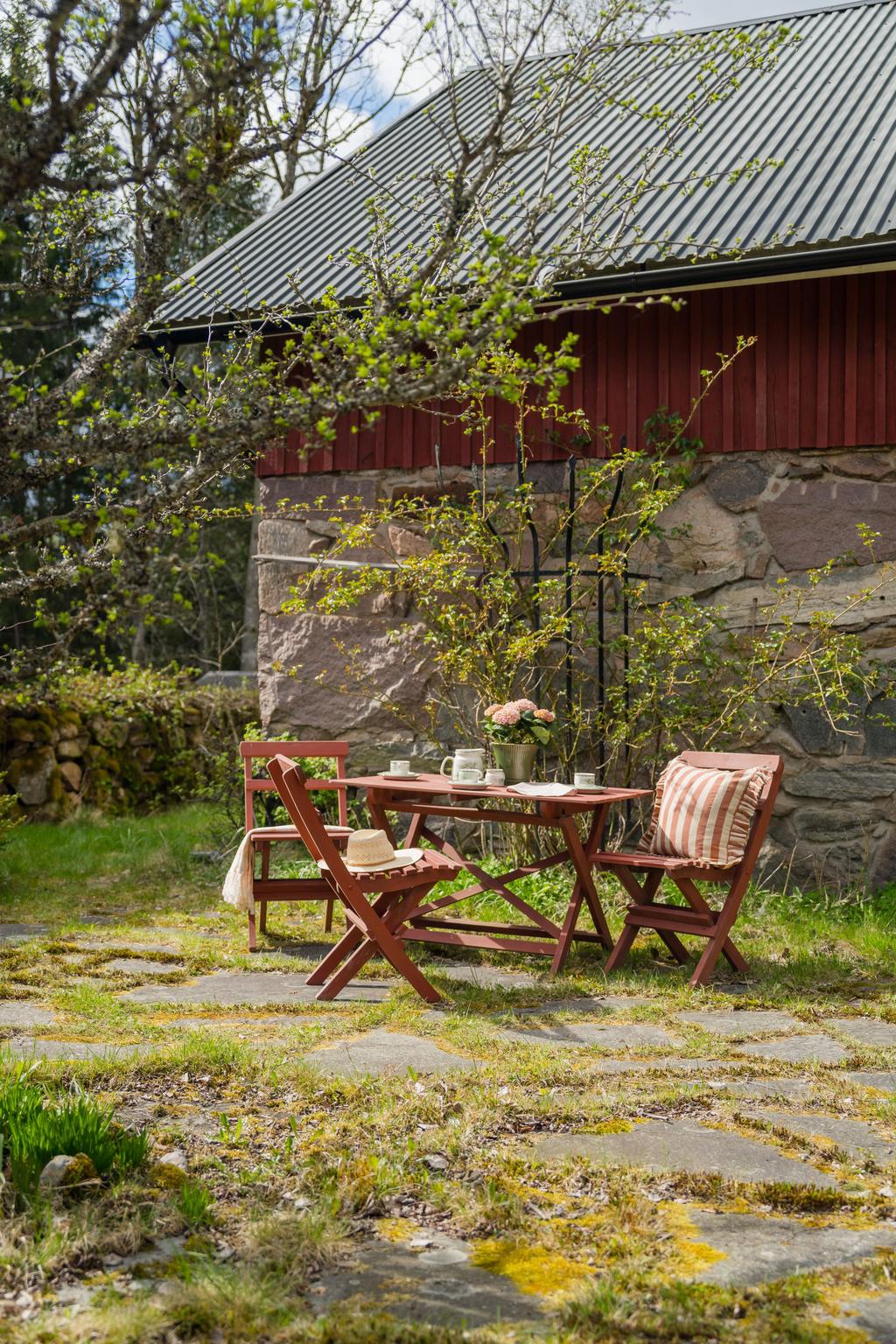 Innergården mellan bageriet, snickeriet och festlokalen