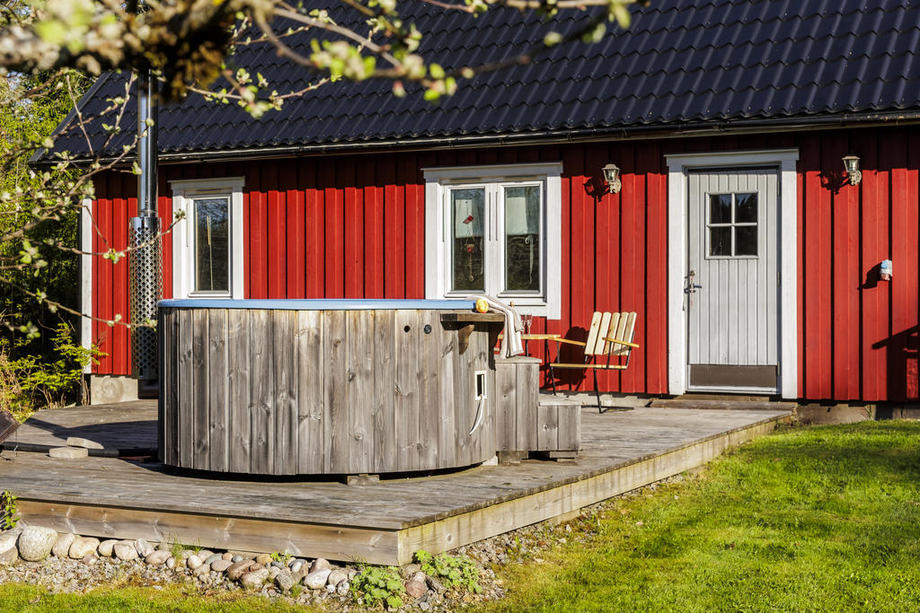 Vedeldad badtunna