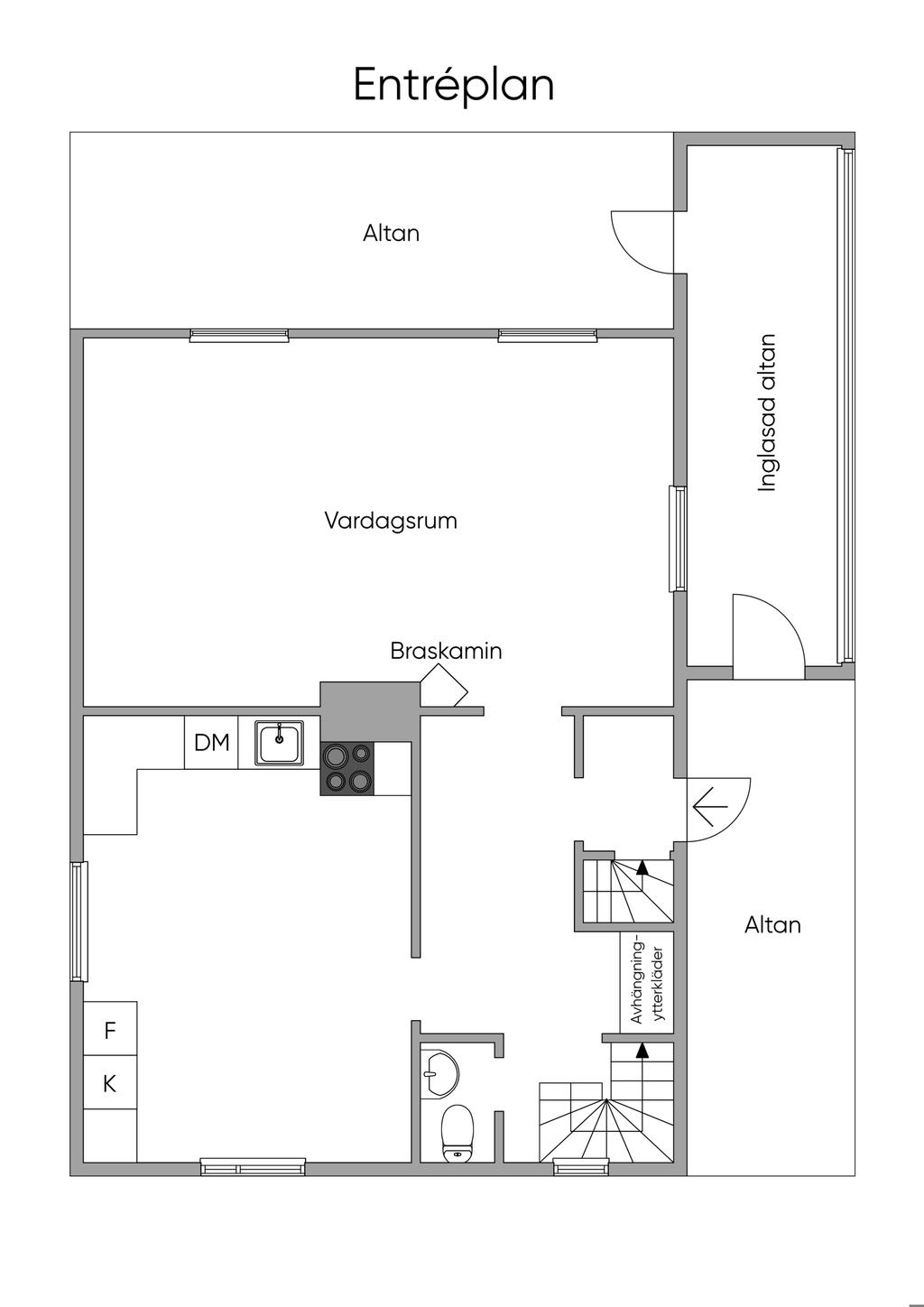 Planlösning entréplan