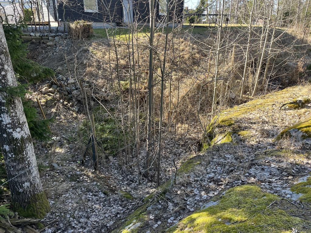 Södra hörnan av tomten